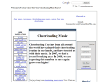 Tablet Screenshot of cheerleadingmusic.customcheermix.com